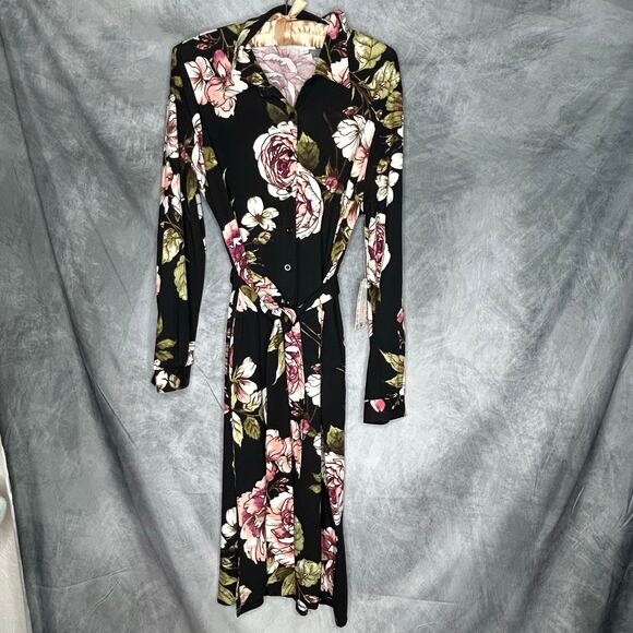 NEW Lot 2 Lularoe Dresses "Ellie" Small "Nicole" XS Runs Large Floral Comfy Midi - Picture 10 of 16